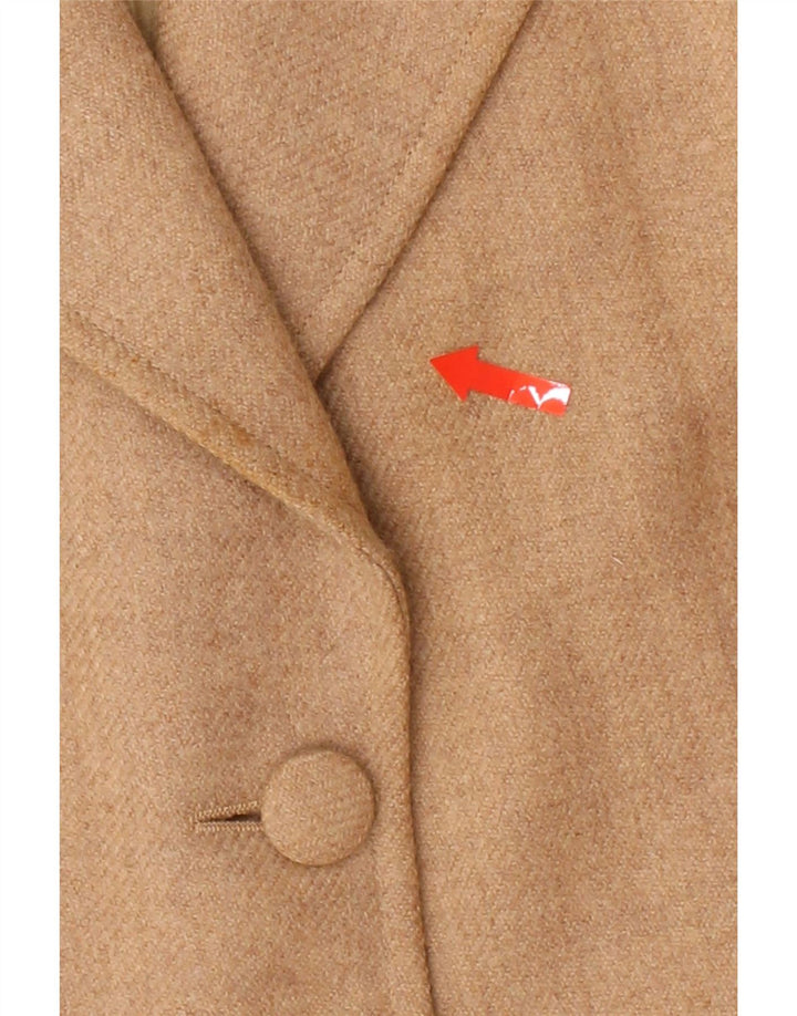 EMPORIO ARMANI Womens 3 Button Blazer Jacket IT 44 Medium Beige Vintage Emporio Armani and Second-Hand Emporio Armani from Messina Hembry 