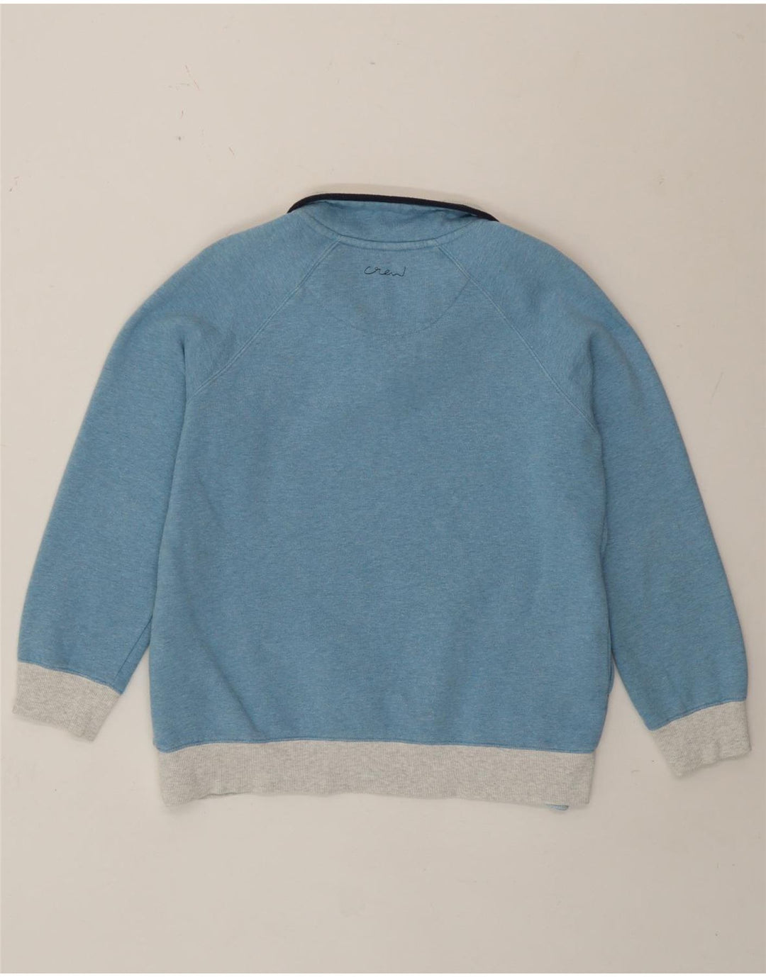 Crew Clothing Womens Sweatshirt Jumper UK 12 Medium Blue Colourblock