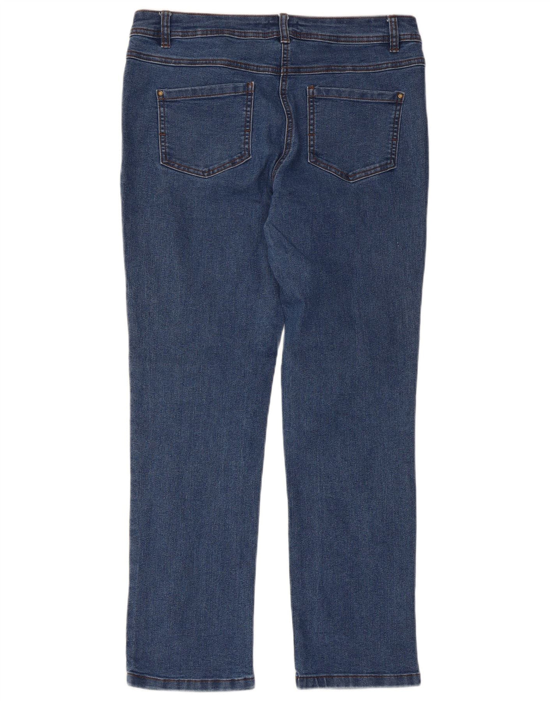 M&Co Womens Slim Jeans UK 12 Medium W34 L28 Blue Cotton