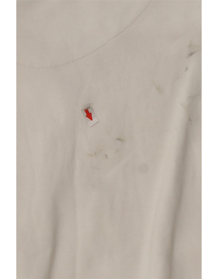 Diesel Mens Graphic Sweatshirt Jumper XL White Cotton
