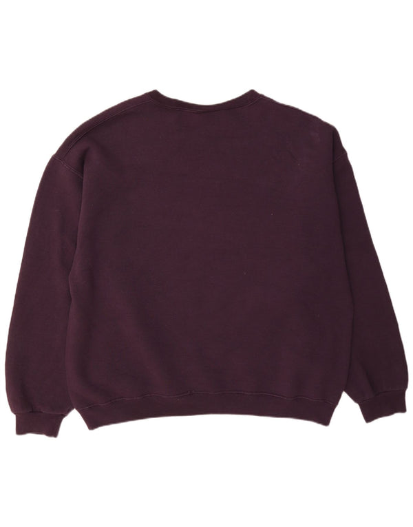Russell Athletic Mens Dri-Power Sweatshirt Jumper Large Burgundy Polyester