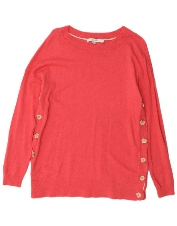 Boden Womens Boat Neck Jumper Sweater UK 14 Medium Pink Viscose