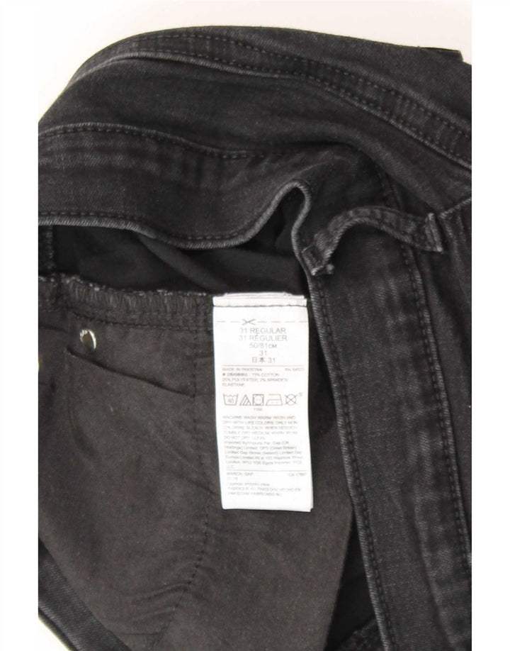 Gap Womens Straight Jeans W31 L30 Black Cotton