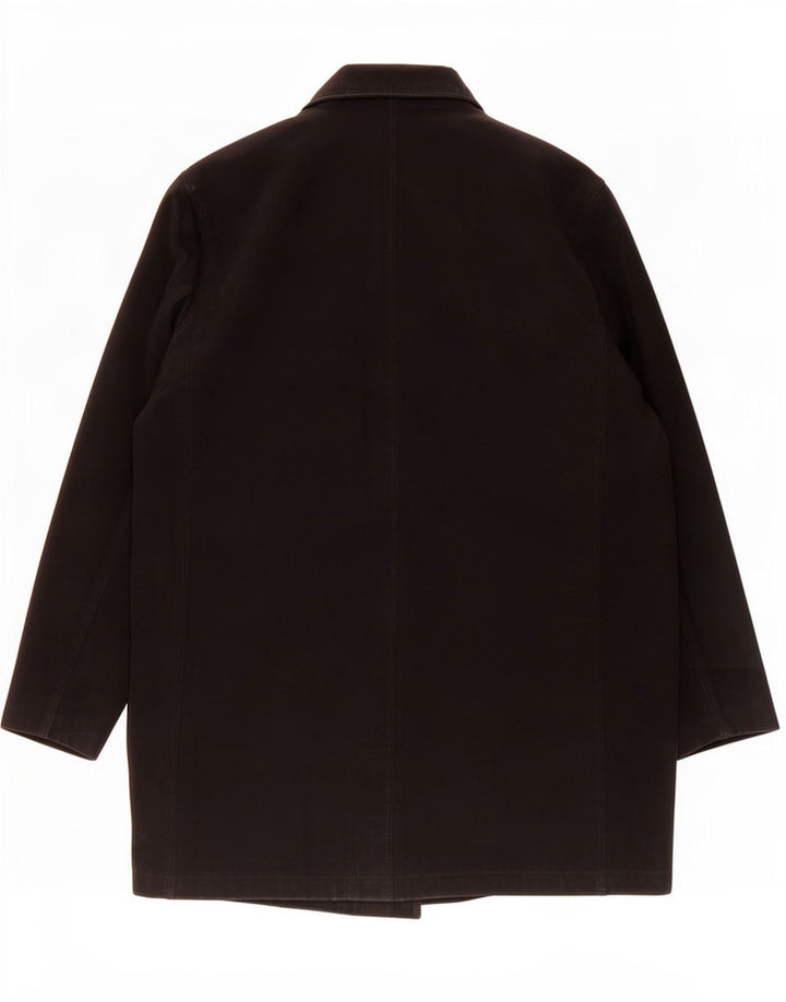 Calvin Klein Mens Regular Fit Overcoat UK 38 Medium Black