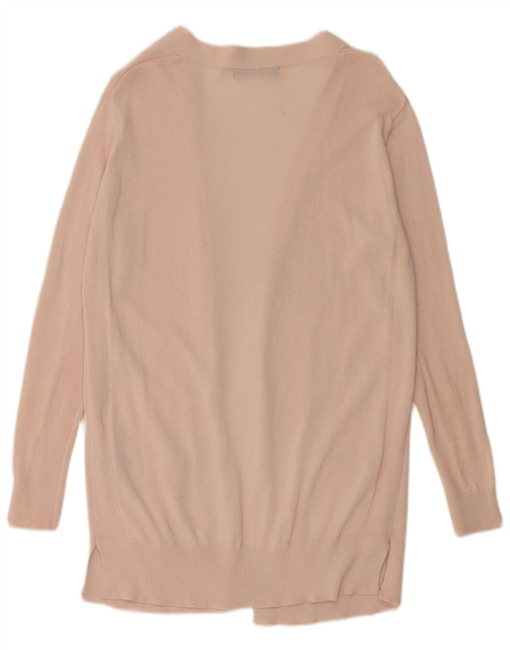 Marks & Spencer Womens Longline Oversized Cardigan Sweater UK 10 Small Pink