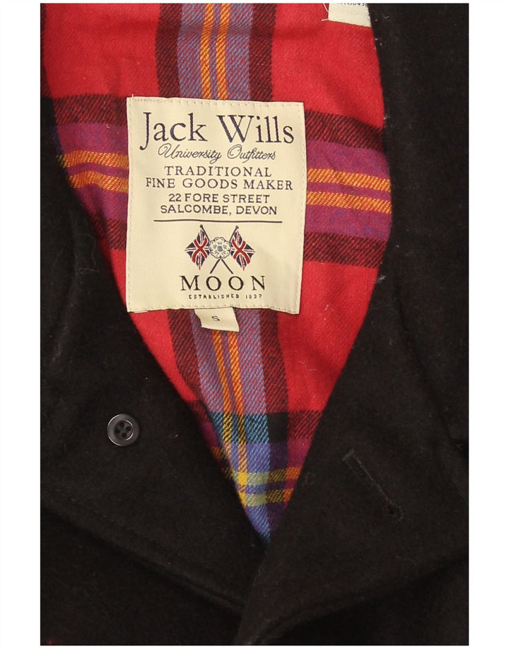 Jachetă Jack Wills pentru bărbați cu 3 nasturi, UK 36, lână neagră mică