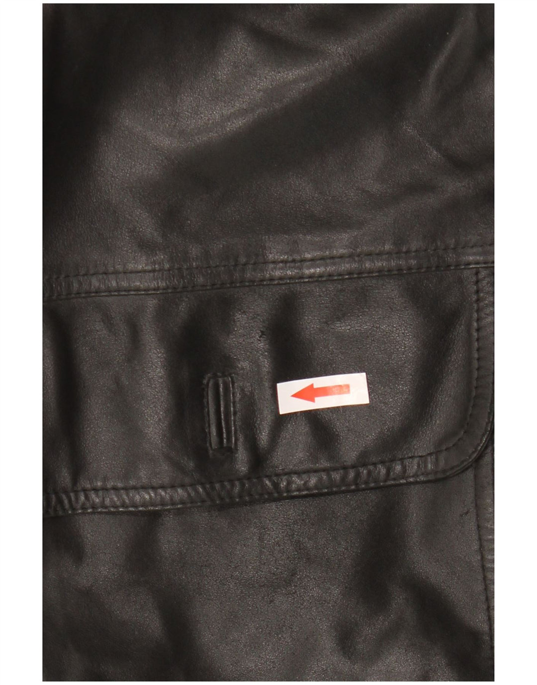 Vintage herre læderjakke IT 48 Medium Sort