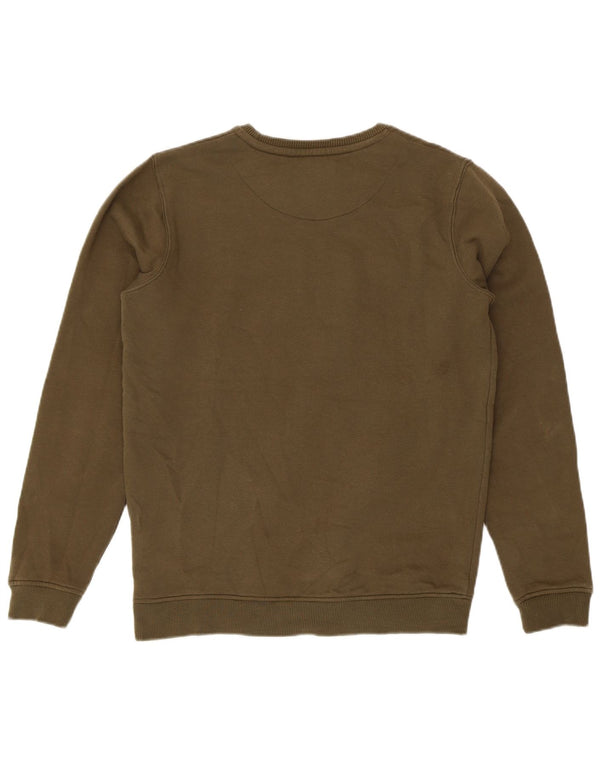 Jack Wills Boys Γραφικό Φούτερ Μπλούζα 14-15 ετών Χακί βαμβακερό