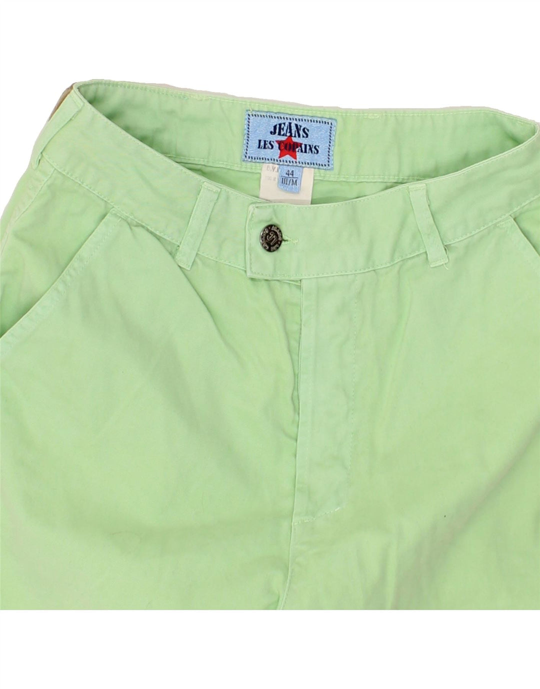 LES COPAINS Womens Chino Shorts IT 44 Medium W28 Green Cotton Vintage Les Copains and Second-Hand Les Copains from Messina Hembry 