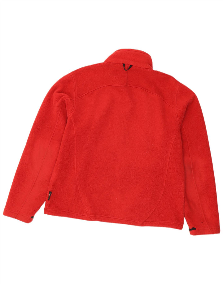 Jack Wolfskin Womens Liner Fleece Jacket UK 16 Large Red Polyester