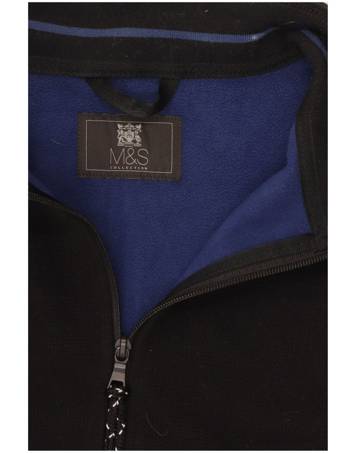 Marks & Spencer Mens Tracksuit Top Jacket Large Black