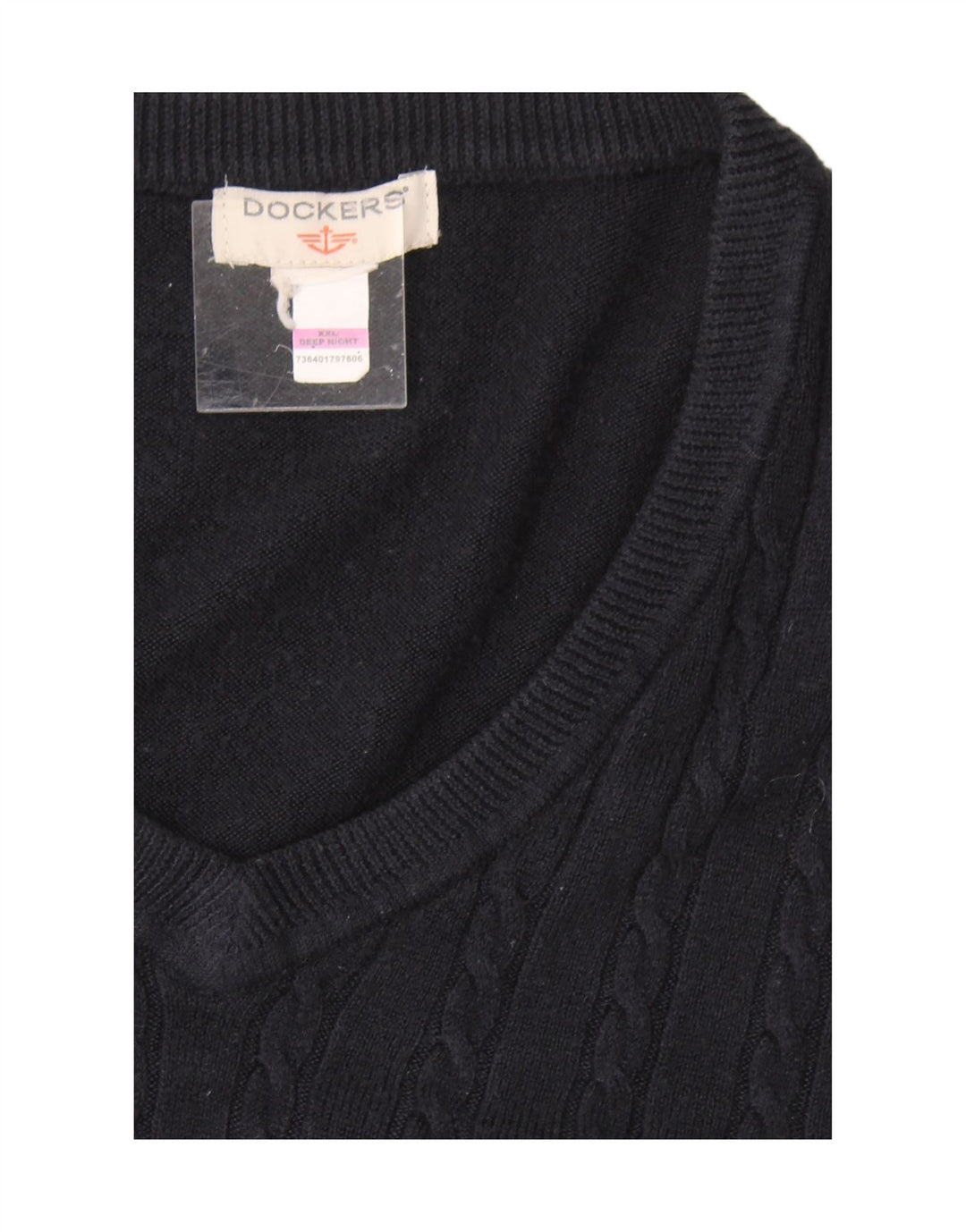 DOCKERS Mens Vest Tank Top 2XL Navy Blue