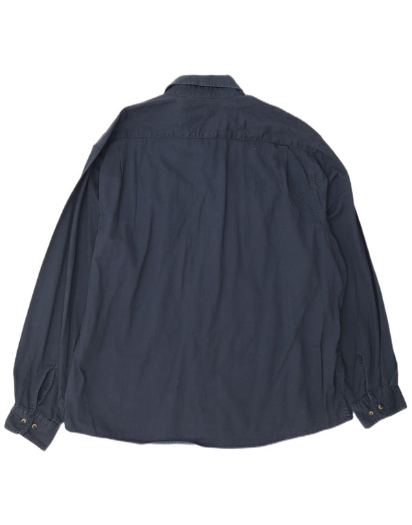 Wrangler herreskjorte 2XL marineblå bomuld