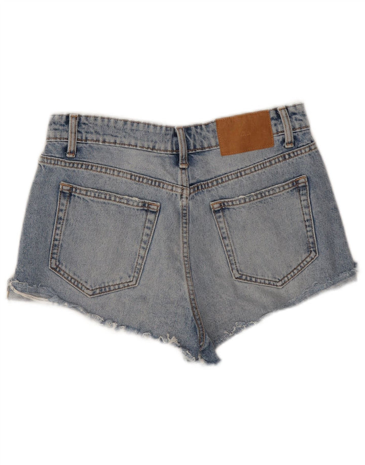 Zara Womens Denim Hot Pants EU 36 XS W26 Blue