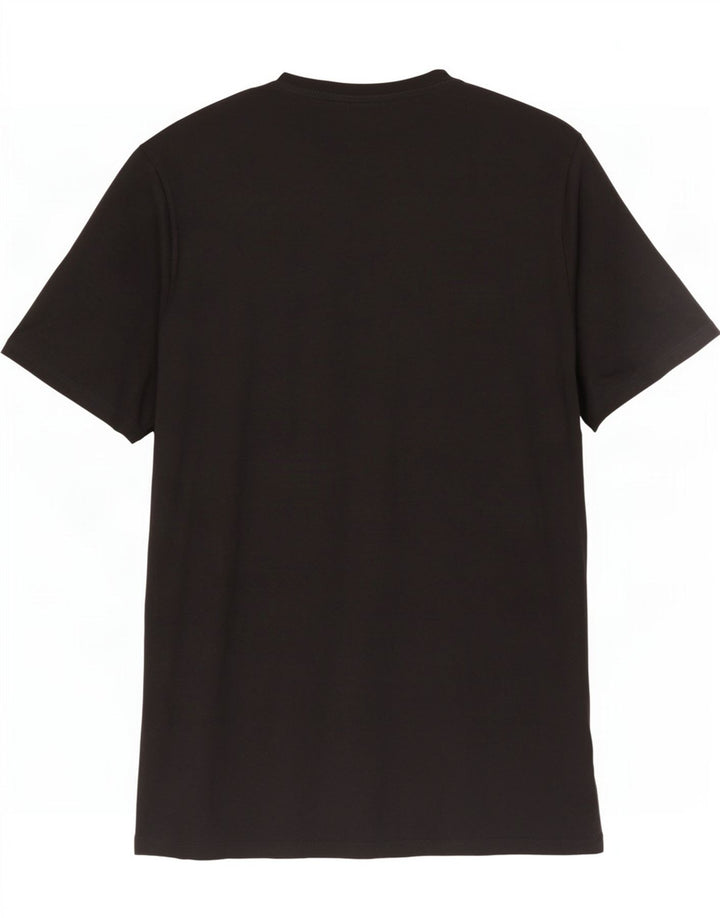 Guess Mens Graphic T-Shirt Top Large Black Cotton