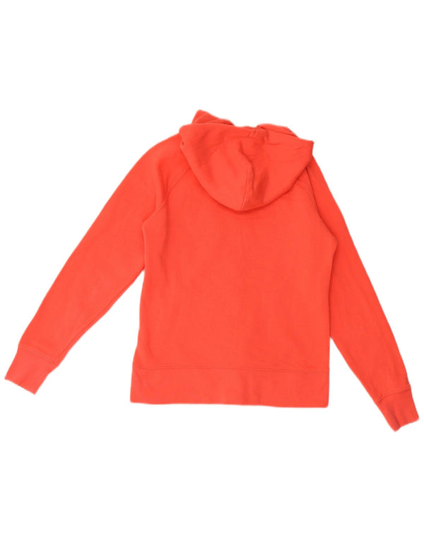 Gap Womens Graphic Zip Hoodie Sweater UK 10 Small Orange Cotton
