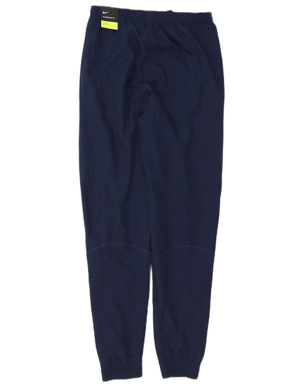 Nike Mens Dri Fit Standard Fit Tracksuit Trousers Joggers Small Navy Blue