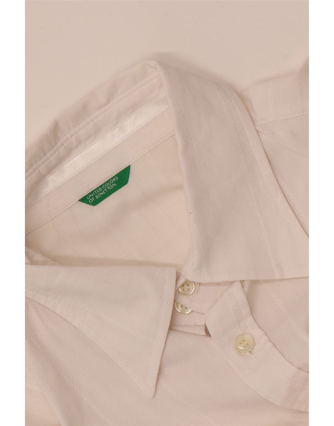 BENETTON Herreskjorte Stor Hvid