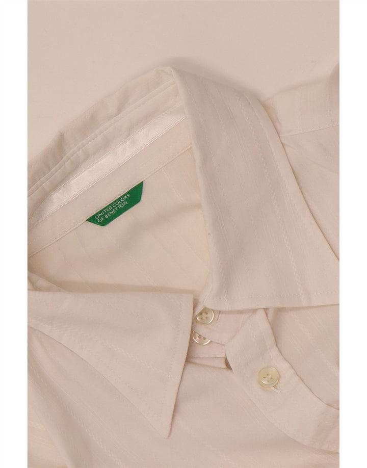 BENETTON Herreskjorte Stor Hvid