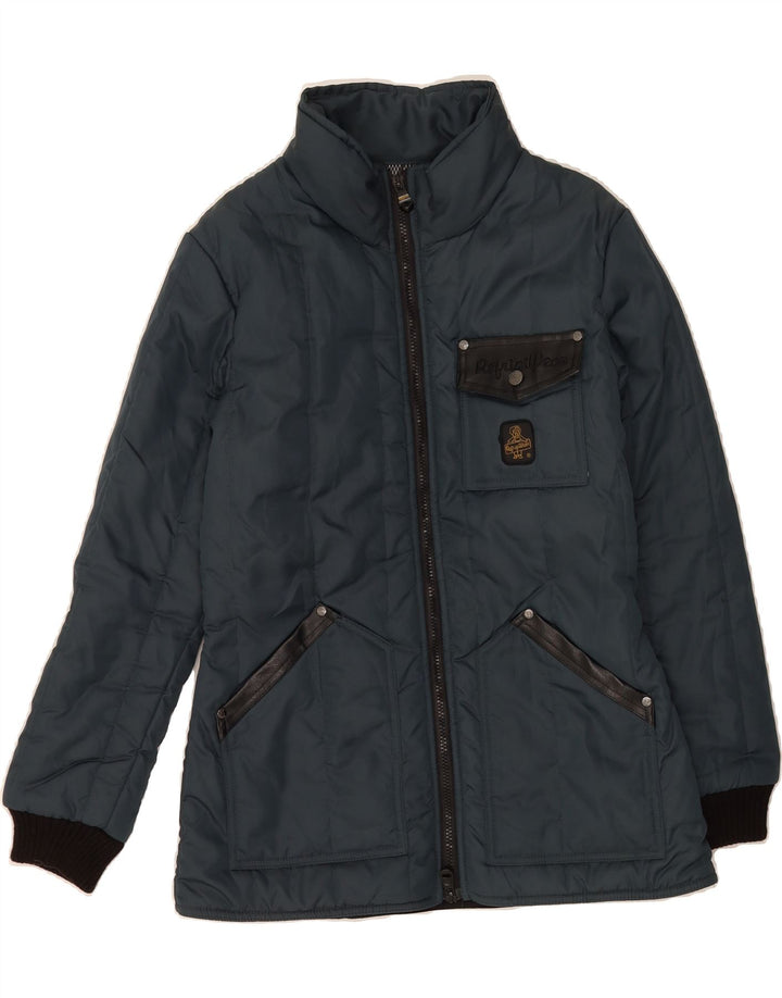 REFRIGIWEAR Mens Padded Jacket UK 38 Medium Black Polyester Vintage Refrigiwear and Second-Hand Refrigiwear from Messina Hembry 
