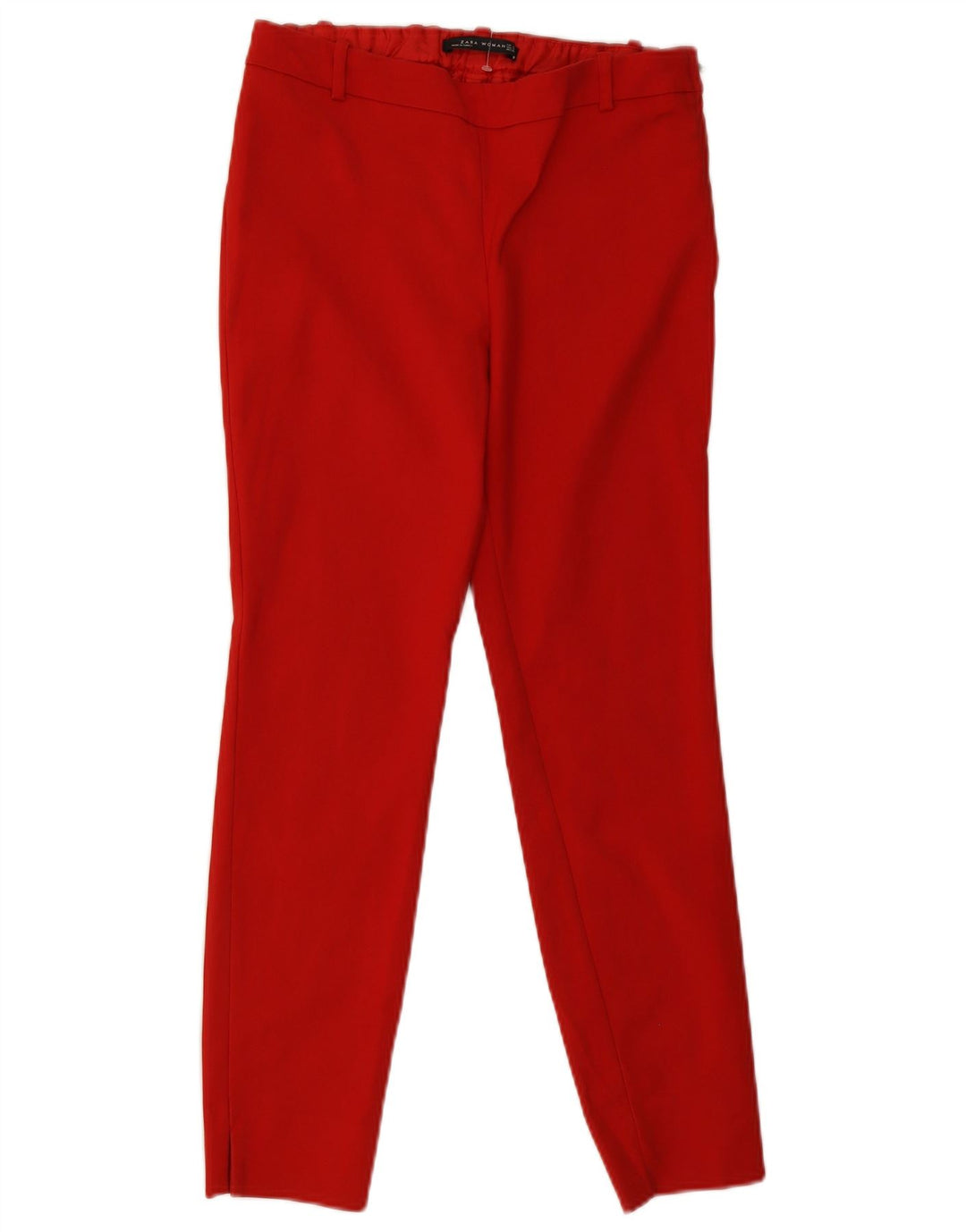 Schmale Freizeithose für Damen von Zara, Größe S, W26, L26, Rot