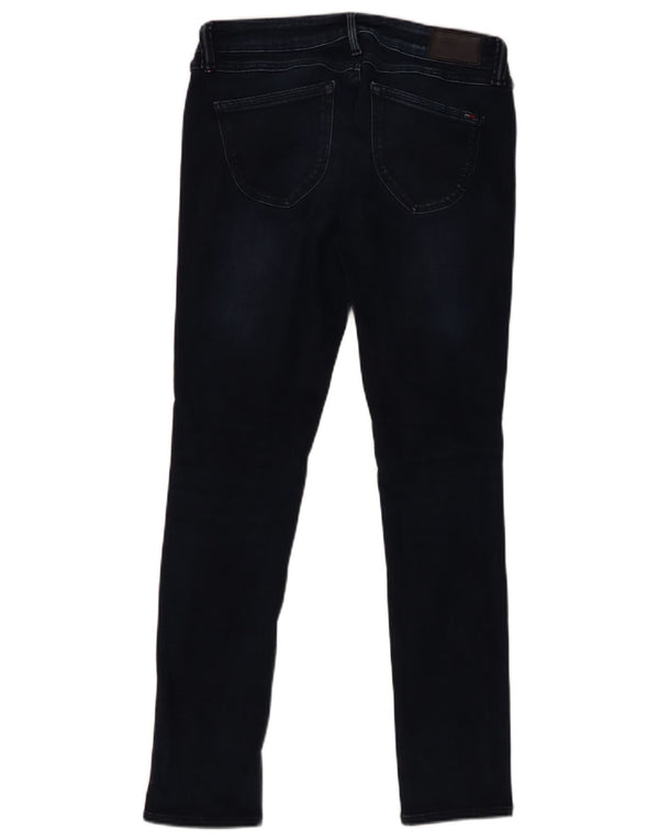Jeans skinny a vita bassa da donna Tommy Hilfiger W30 L30 cotone blu navy