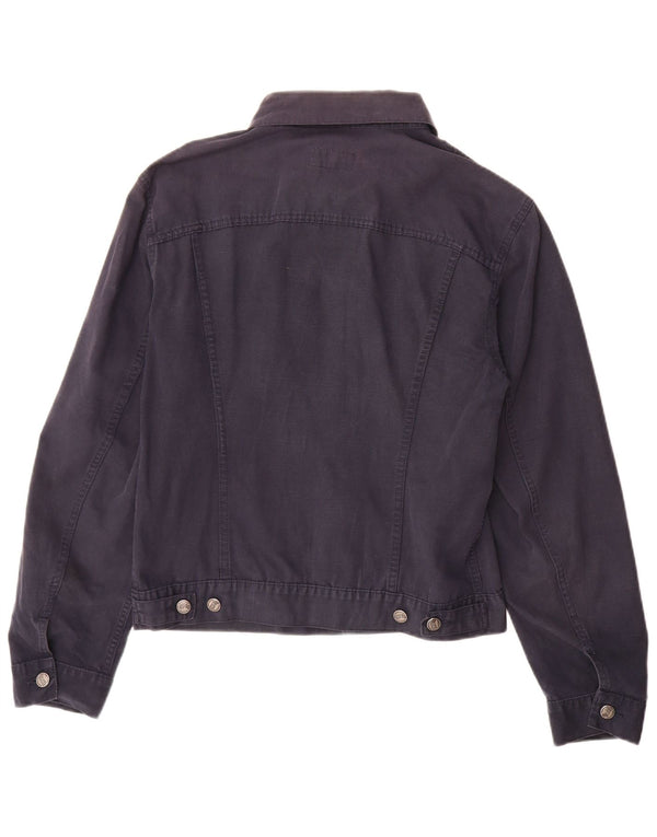 Gas Mens Bomber Jacket UK 40 Large Navy Blue Cotton