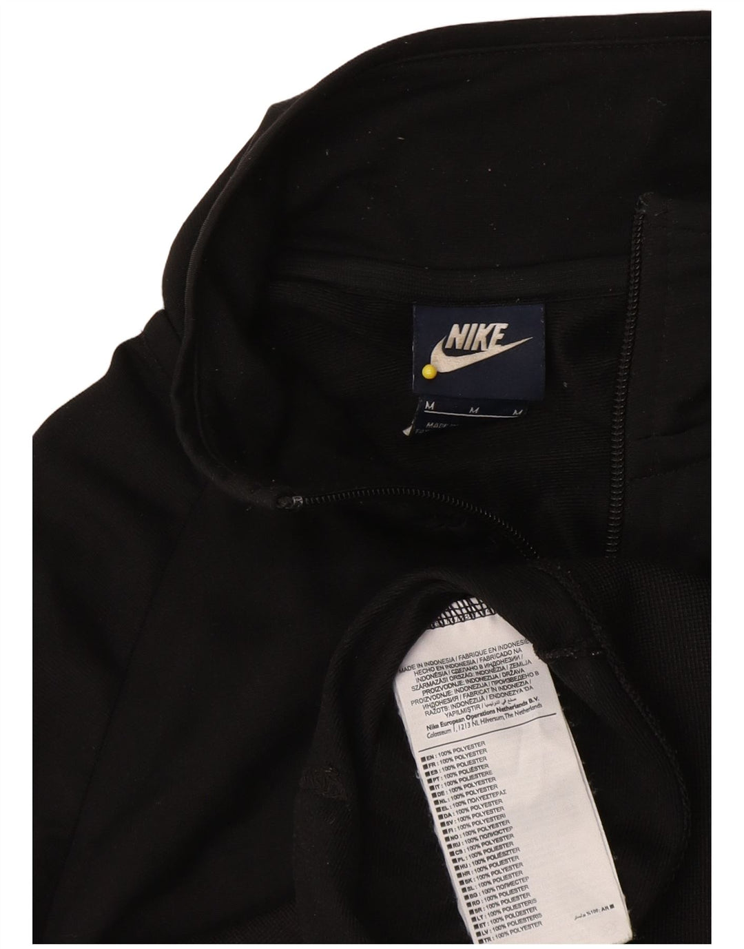 Женский спортивный костюм Nike UK 14, средний черный полиэстер с цветными блоками