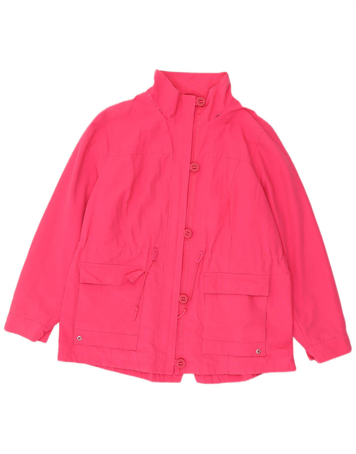 Marks & Spencer Womens Oversized Utility Jacket UK 18 XL  Pink Cotton