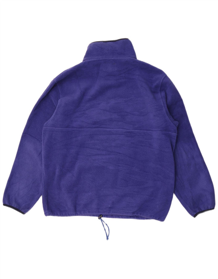 Aesse Mens Zip Neck Fleece Jumper XL Blue Polyester