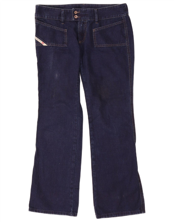 Diesel Womens Bootcut Jeans W31 L31 Navy Blue Cotton