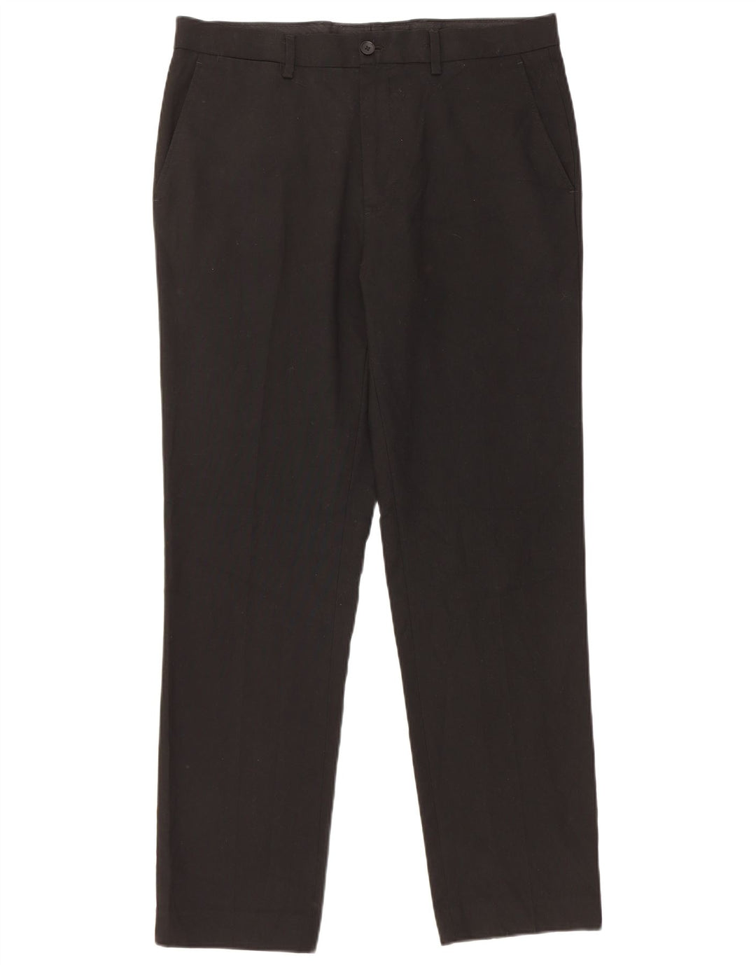 MARKS & SPENCER Mens Slim Fit Chino Trousers W34 L31 Black Polyester