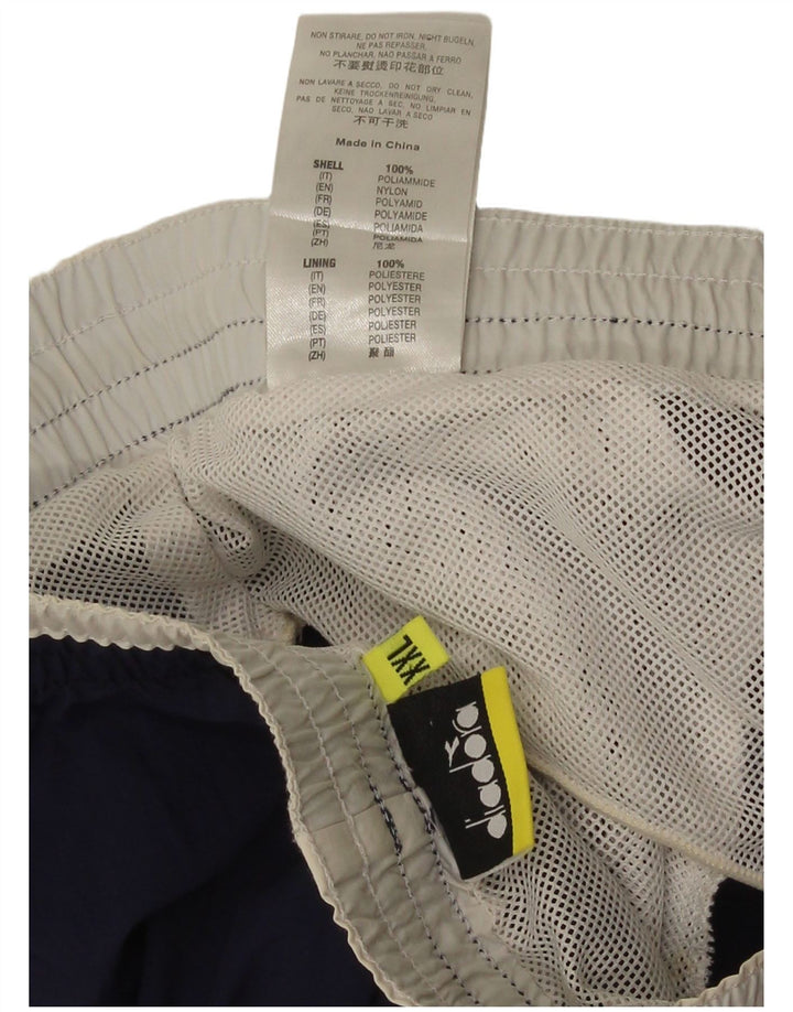 Diadora Mens Graphic Swimming Shorts 2XL  Navy Blue Polyamide