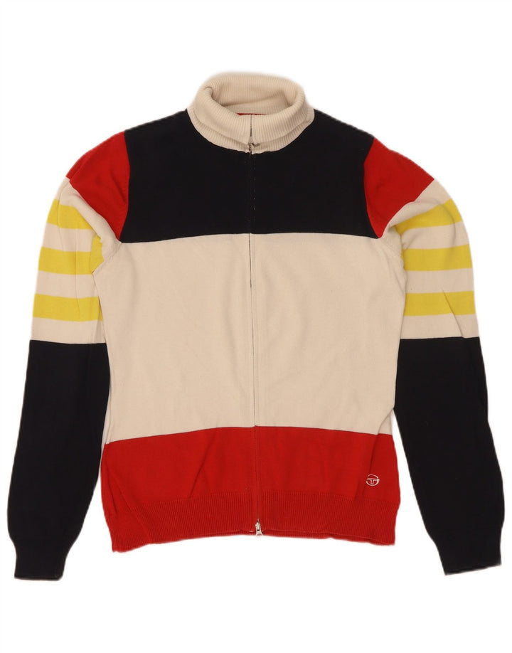 Sergio Tacchini Womens Cardigan Sweater IT 44 Medium Multicoloured
