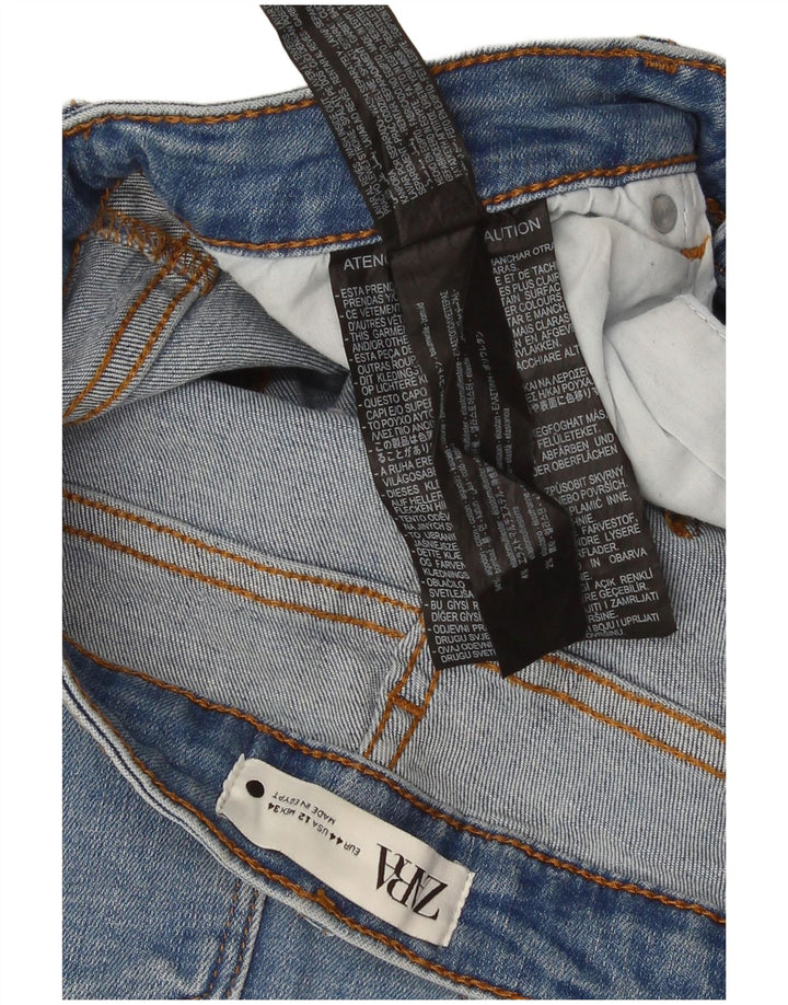 Zara Womens Flared Jeans EU 44 XL W34 L31 Blue Cotton