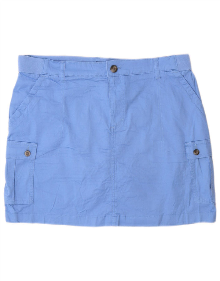 Lee Womens Mini Cargo Skirt US 16 2XL W36 Blue Cotton