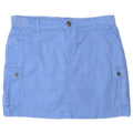 Lee Womens Mini Cargo Skirt US 16 2XL W36 Blue Cotton
