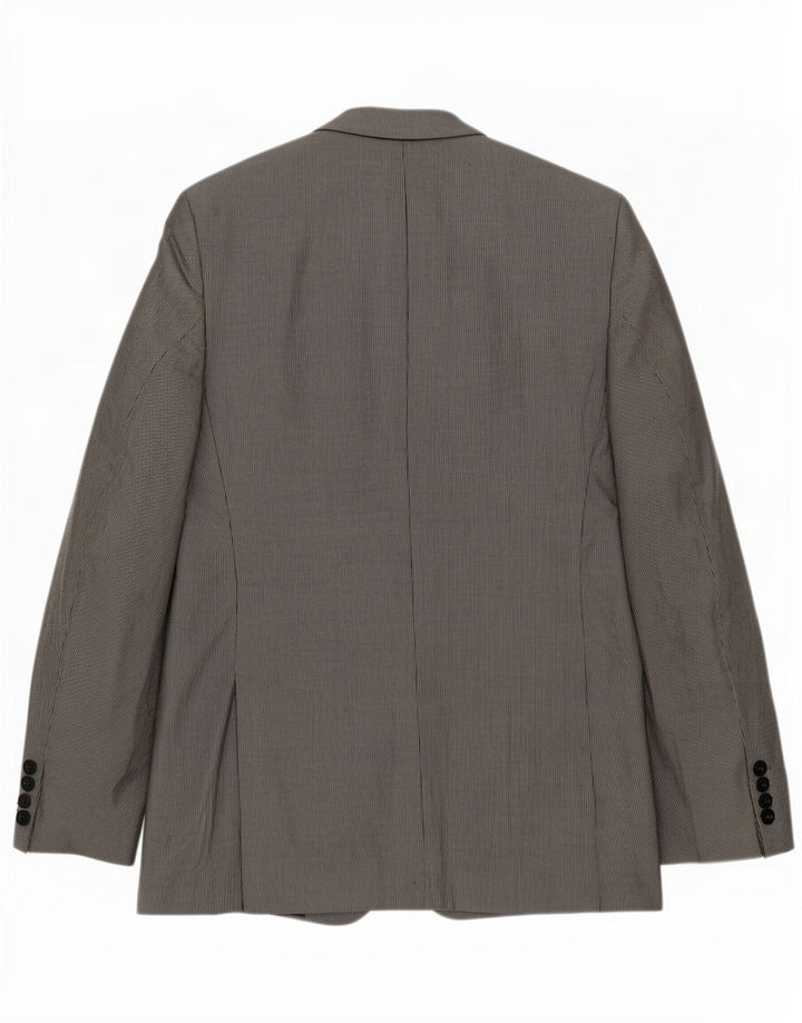 Giacca blazer da uomo a 2 bottoni Zara EU 52 grande gessato grigio