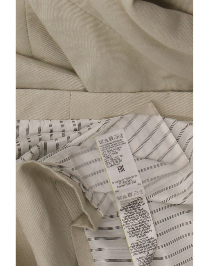 Marks & Spencer Γυναικείο σακάκι με διπλό στήθος UK 16 Large Beige