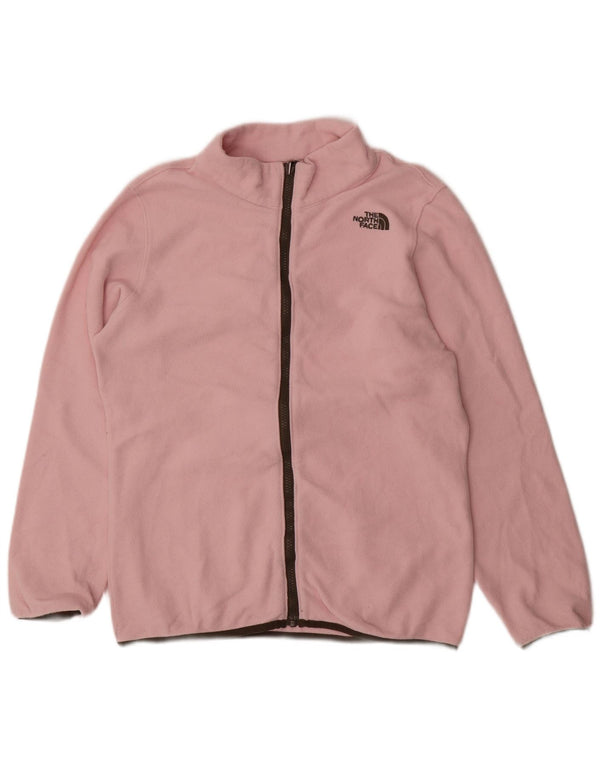 The North Face Girls Fleece Jacket 14-15 Years XL Pink Polyester