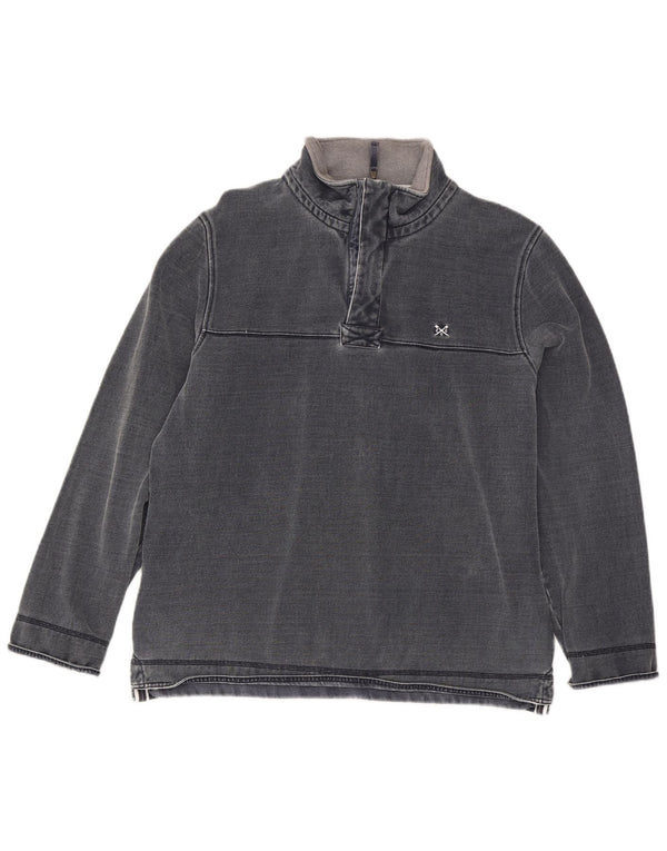 Crew Clothing Muška majica s izrezom s patentnim zatvaračem XL tamnoplavi pamuk