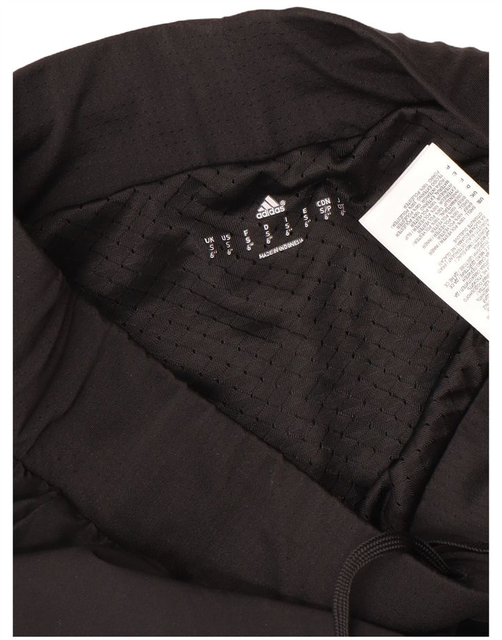 Adidas Womens Sport Shorts UK 10 Small Black Polyester