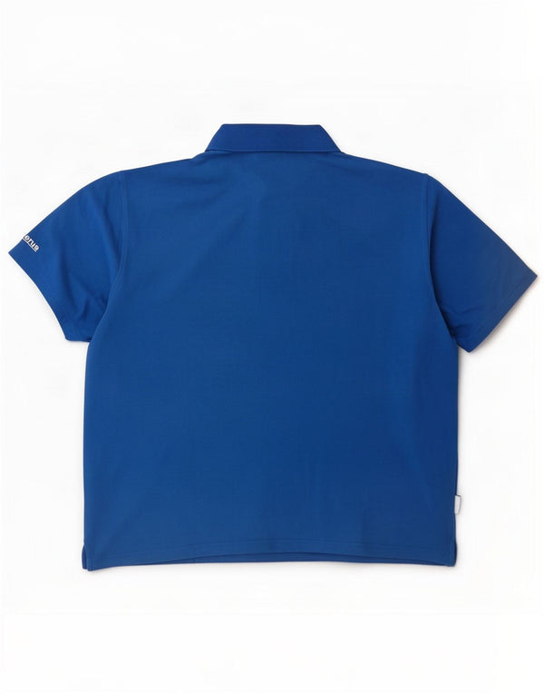 Adidas Mens Polo Shirt 2XL Blue Cotton