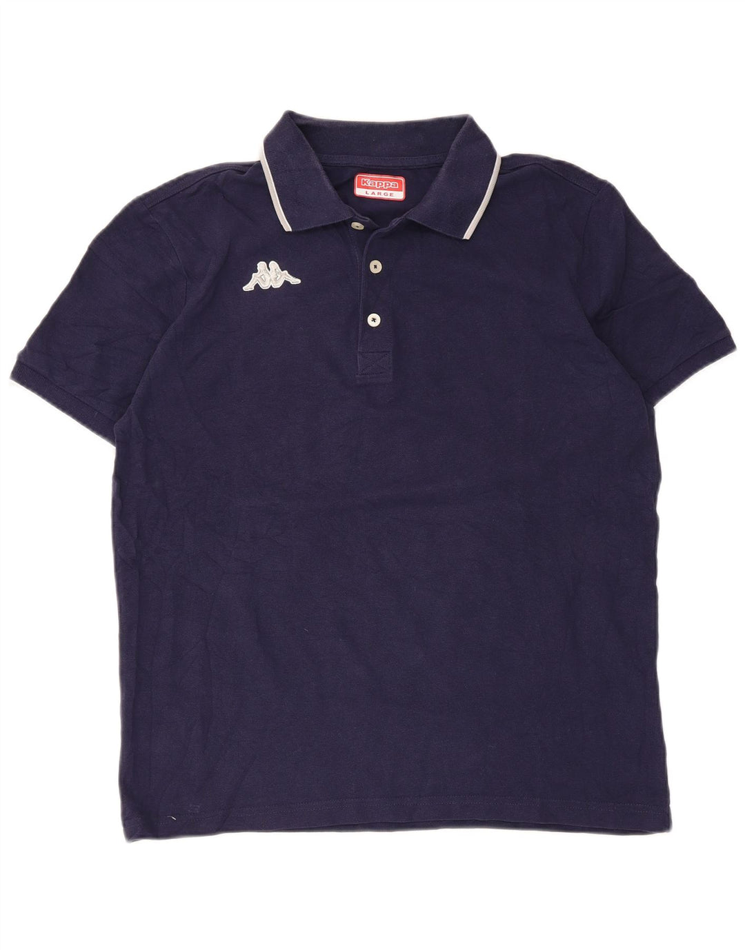 Kappa Mens Polo Shirt Large Navy Blue