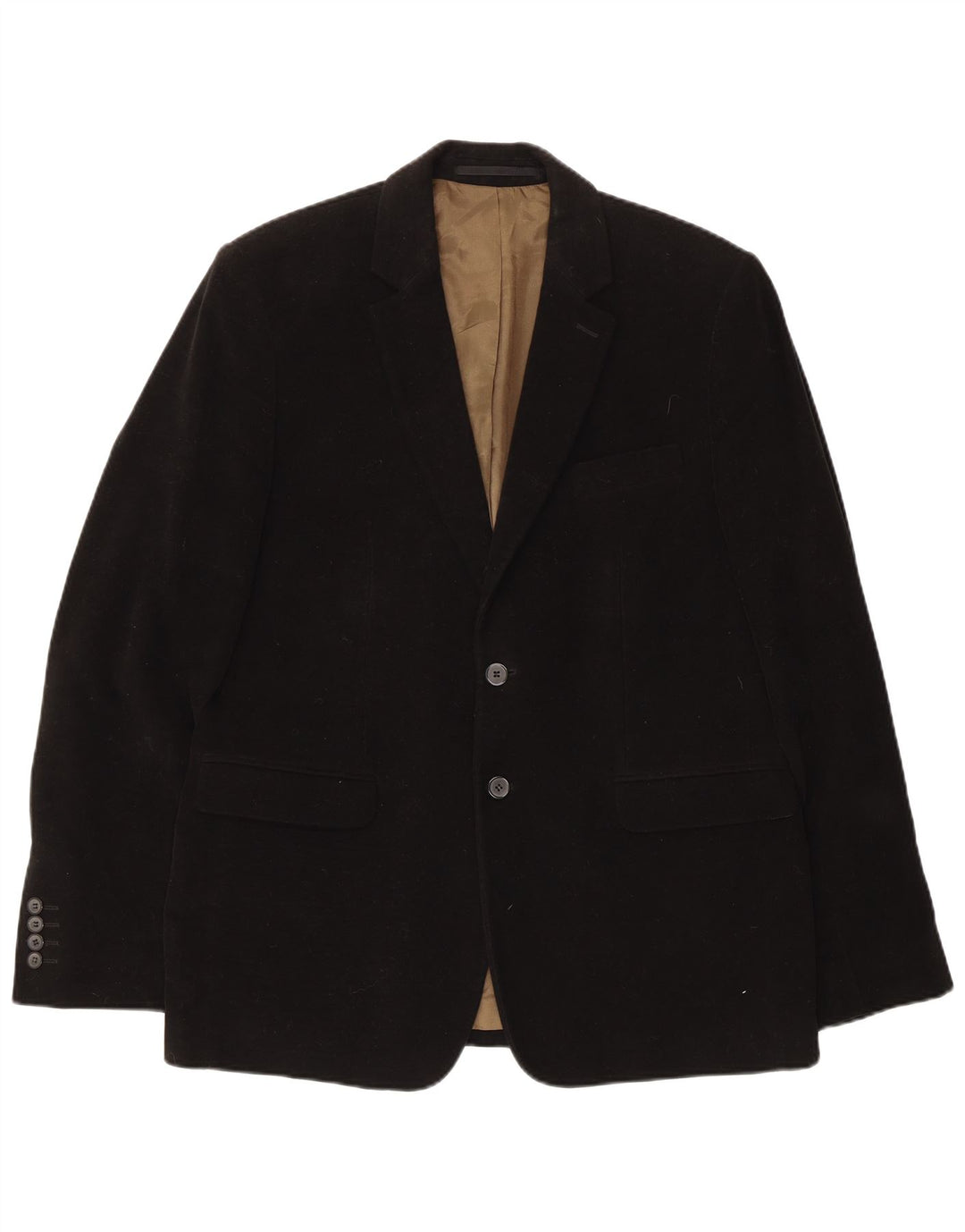 French Connection Veste Blazer 2 Boutons Homme UK 42 XL Coton Noir