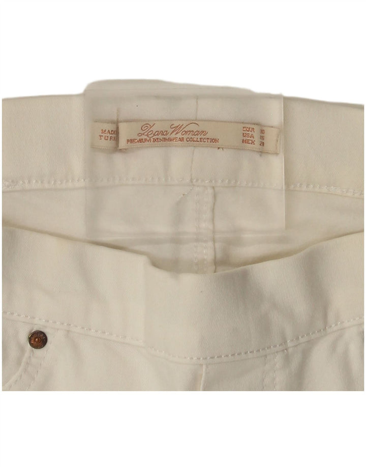 Zara Dame Slim Jeans EU 38 Small W28 L28 Hvid