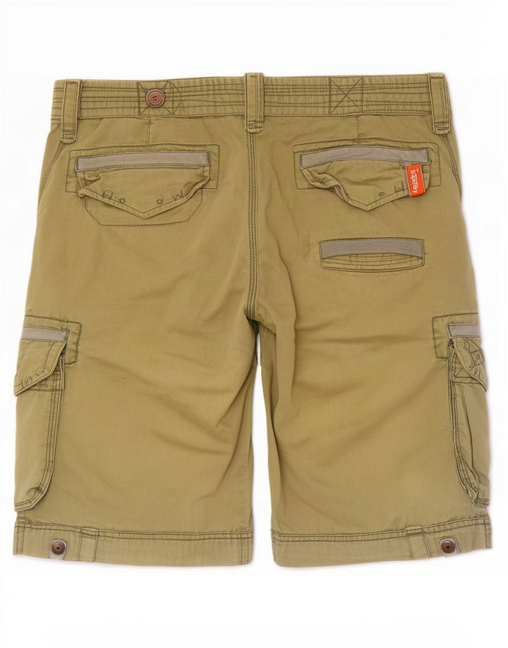 Pantaloncini cargo da uomo Superdry grandi W36 in cotone verde