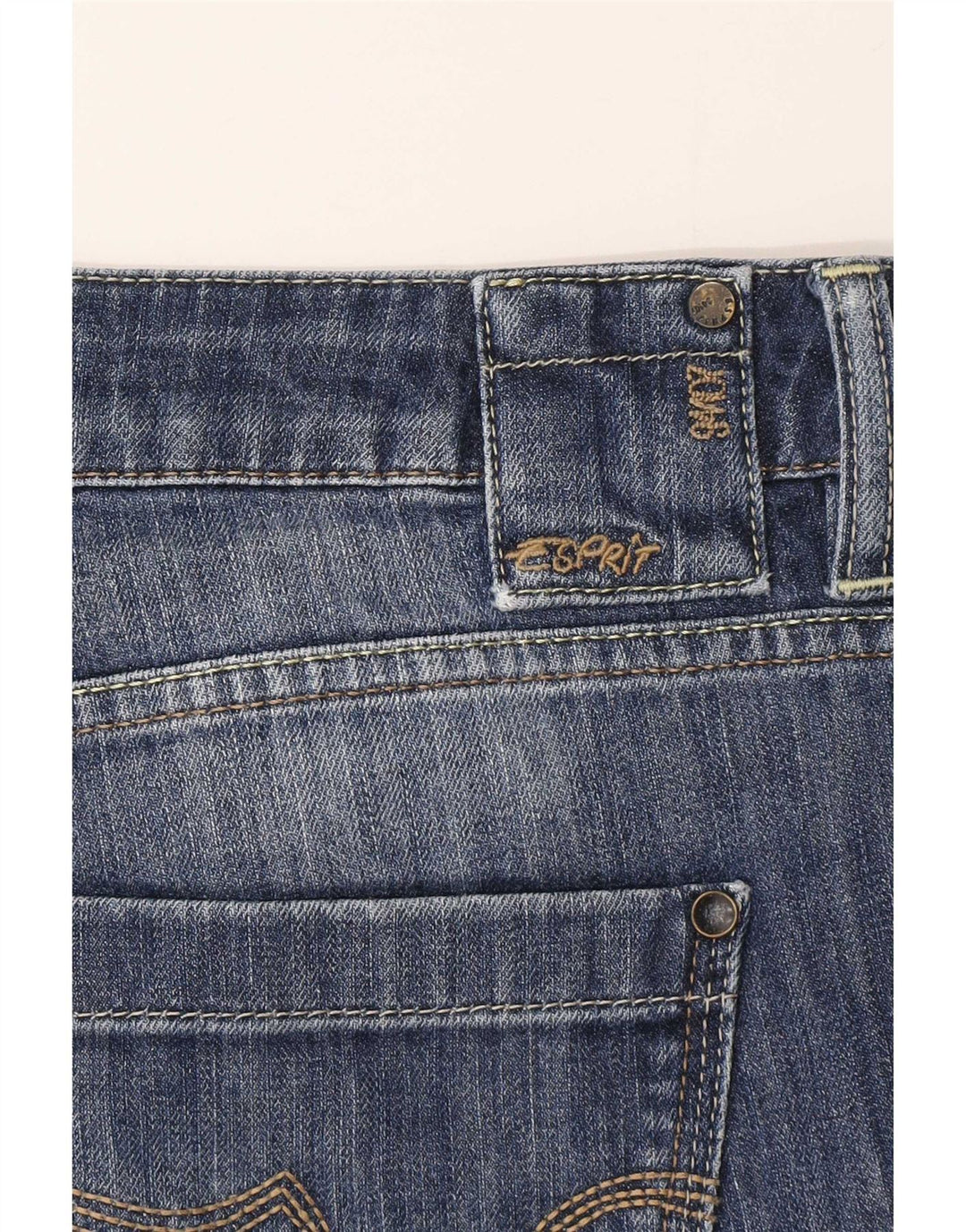 Esprit Jean bootcut taille basse pour femme UK 12 Medium W32 L34 Bleu