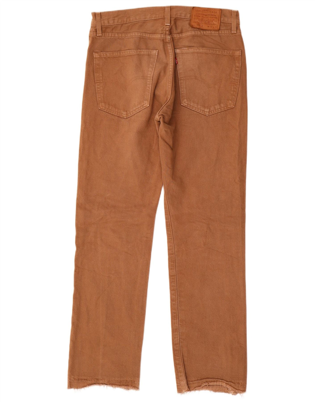 Levi's Mens 551 Straight Jeans W30 L32 Brown Cotton