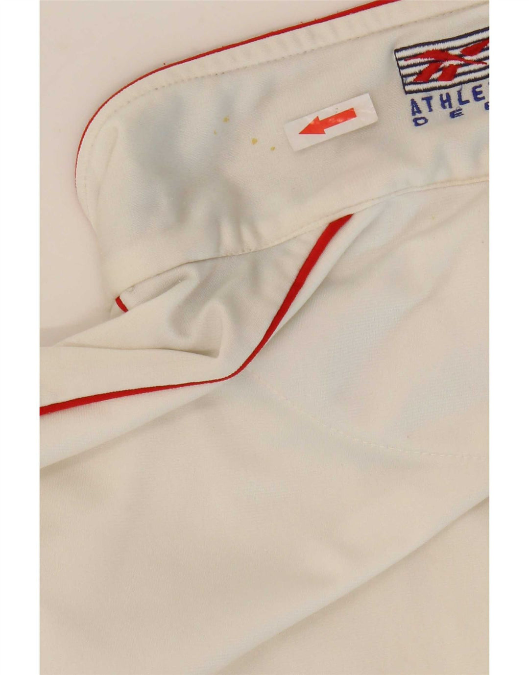 Reebok Mens Tracksuit Top Jacket Large White Colourblock Polyester